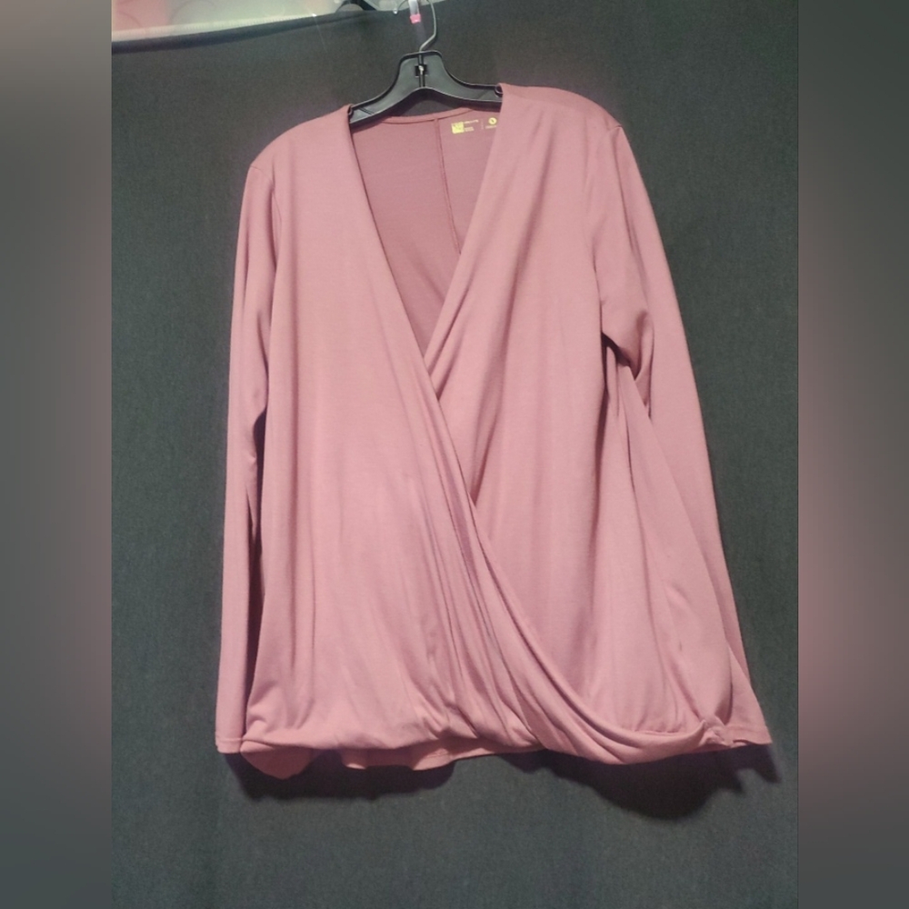 Xersion Long Sleeve pink shirt Relaxed Fit sz xlg